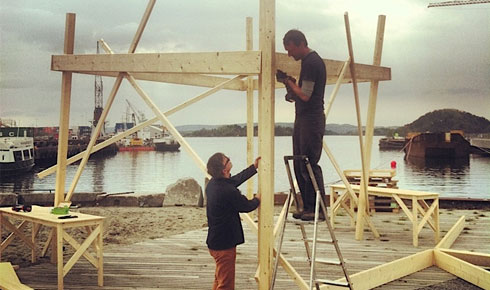 Flatbrødbakeri i havna Flatbrødbakeri i havna
