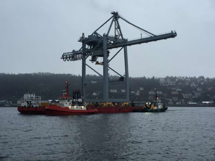 Kraner flyttes fra Ormsund Kraner flyttes fra Ormsund