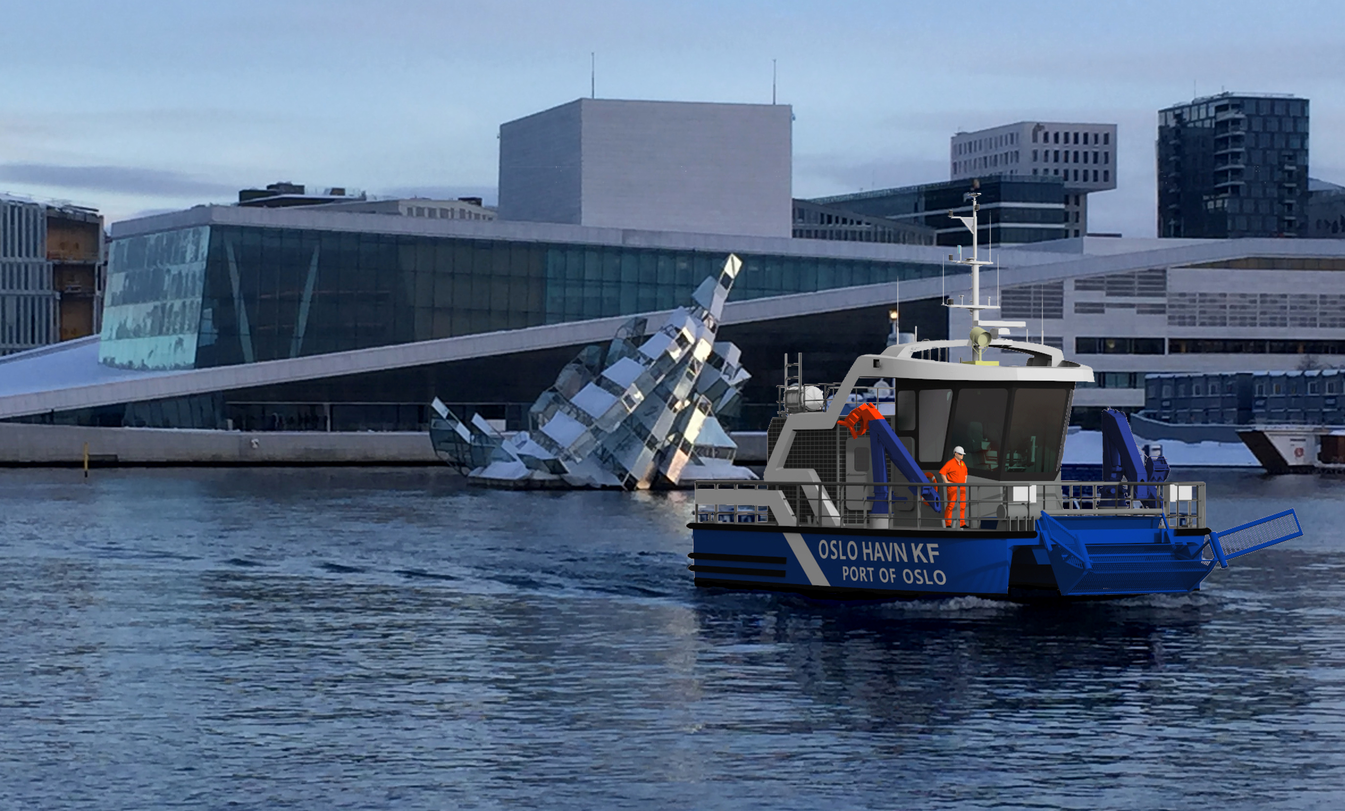 Port of Oslo’s first zero emission working boat Port of Oslo’s first zero emission working boat