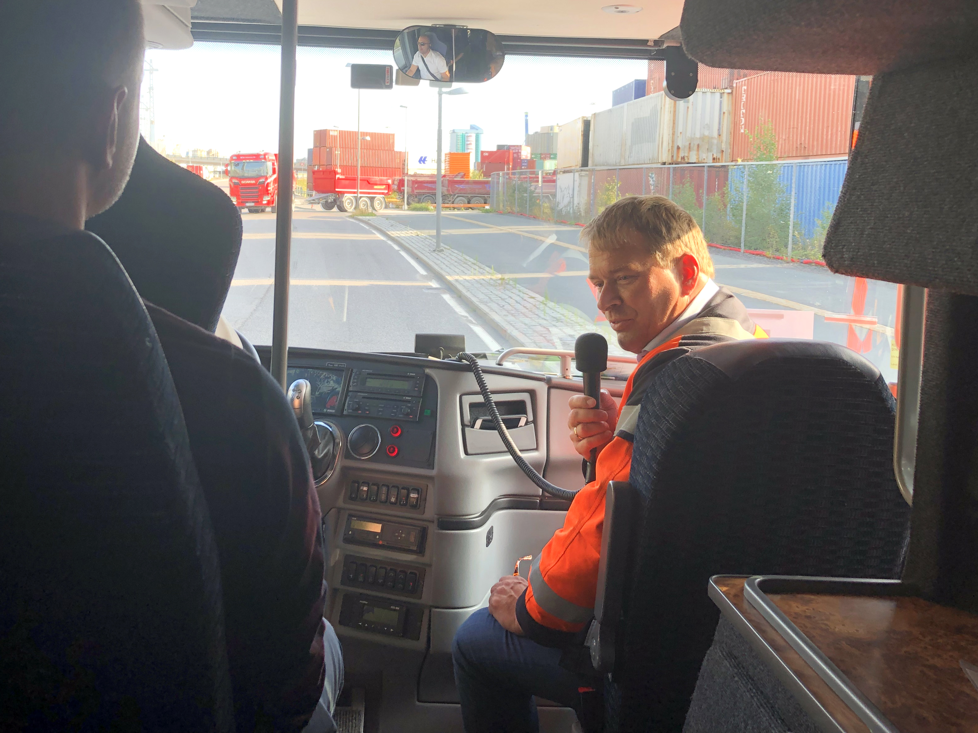Byentusiaster på containersightseeing Byentusiaster på containersightseeing